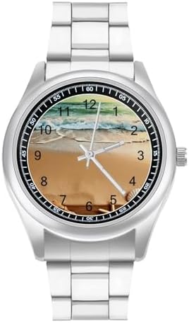Minimalist Stainless Steel Band Watch for Man, Business Wristwatch