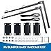 RV Bumper Rack,Rv Portable Waste Tank Rack with Heavy-Duty Straps,Rv Bumper Support Bracket,Rv Waste Tank Portable Rack Fits 4-4.5 inches Bumpers