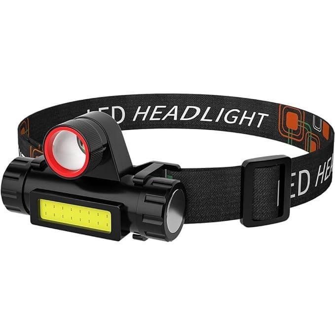 MVM Enterprise Waterproof Headlight Flashlight with Zoomable Wide Beam LED Head Lamp for Outdoor Camping Hiking Head Lamp for Outdoor Camping Hiking Fishing (Pack of 1)-picture-14