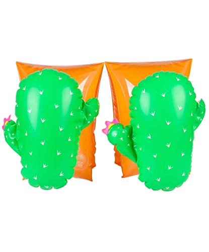 Airmyfun Manguitos Inflables Para Niños De 3-6 Años, Para Piscinas Y Playa - Cactus