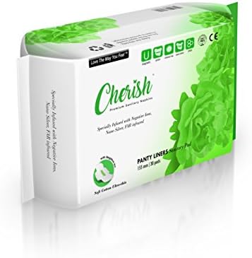 Cherish Sanitary Napkin Pads With Scensibles Personal Disposable Bag Bundle (Panty Liners) image 3