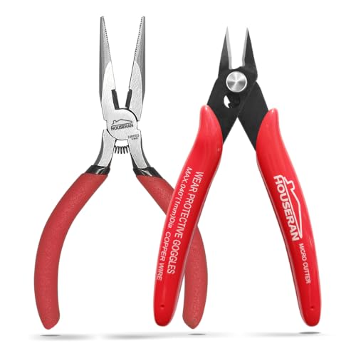 Image of 2PCS Wire Cutters & Mini Pliers Set for Hobby Crafts Electronics