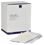 25 Stück Saugkompressen steril 400gsm Curi-Med 10 cm x 20 cm weiß/blau