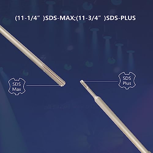 Reetai-Four 10Pcs Sds Plus Concrete Hole Saw Kits, Tungsten Carbide Wall Hole Cutter Cement Stone Drill Bit Sets With Connecting Rod For Brick Stone Concrete Cement. #TOP5