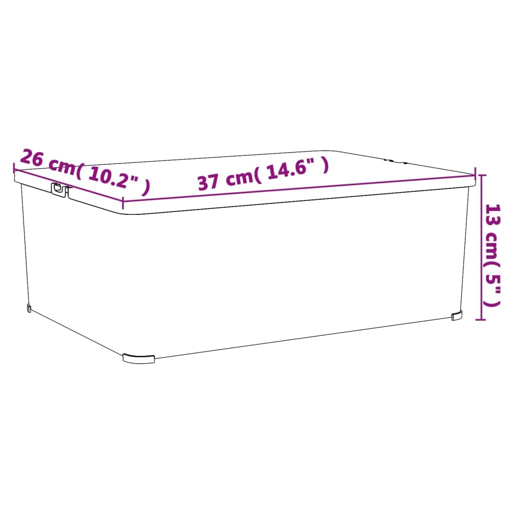 Aufbewahrungsboxen 3 STK Kunststoff 10 L transparent stapelbar mit Deckel und Verschlussklammern, platzsparend für Haushalt Küche Büro Schlafzimmer zur Ordnung und Aufbewahrung