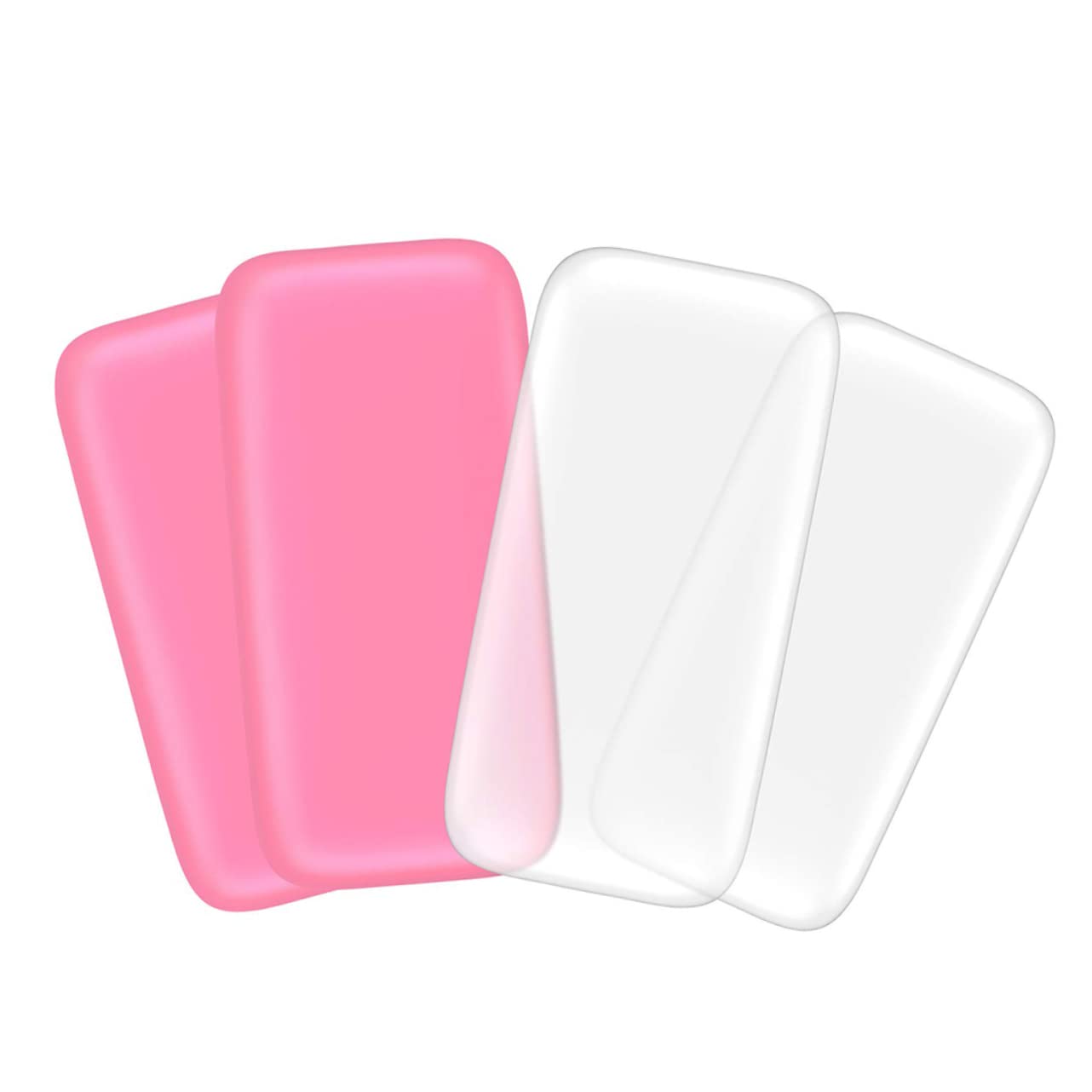 NULYLU Silicone Palette 4pcs Eyelash Grafting Tool Eyelash Pad Makeup Prop Extension Supplies