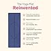 Liforme Original Yoga Mat – Free Yoga Bag, Patented Alignment System, Warrior-like Grip, Non-slip, Eco-friendly and Biodegradable, sweat-resistant, long, wide, 4.2mm thick mat for comfort (Dusk Blue)