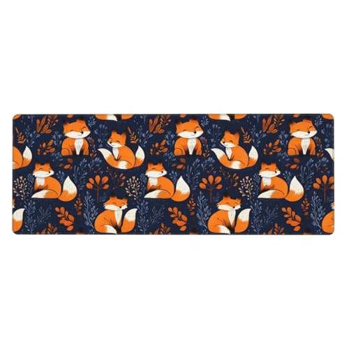 Tapis de souris de jeu XXL : sous-main de bureau avec bords cousus et tapis de souris clavier