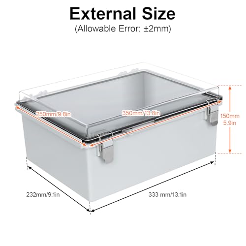 Boîte de jonction étanche contre l'humidité : le boîtier IP67 transparent durable