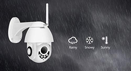 Camera Ip Wifi Externa Ptz Speed Dome Prova De Água Zoom