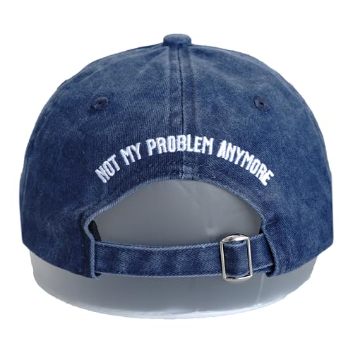Image of Officially Retired Hat for Men Women Ritirement Gift, Embroidered Not My Problem Anymore Baseball Cap