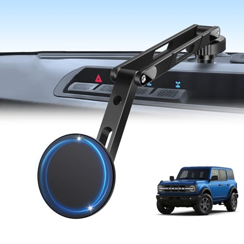 ANKEWAY Magnetic Phone Mount for Ford Bronco 2021-2026 2/4 Door Aluminum Alloy Phone Holder MagSafe Phone Mount for iPhone 12-17 Series for Ford Bronco Accessories OEM Screws Dash Mount Install