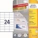 Produktbild AVERY Zweckform Universal-Etiketten 70x36 mm DP INTERNETMARKE 10 Blatt/240 Etiketten weiß
