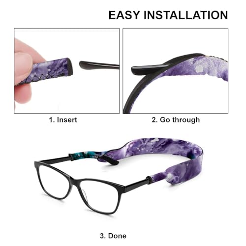 Image of WIRESTER Fashion Eyeglasses Strap, Floating Sunglass Holder Strap, Safety Flexible Neoprene Eyewear Retainer for Men Women