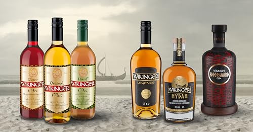 Roter Wikinger Met (0,75l) – Roter Met Honigwein aus dem Wikingerland – Fruchtig-aromatischer Honigmet mit Kirschsaft – Ideal pur, als Aperitif oder Heißgetränk – 6 % Vol
