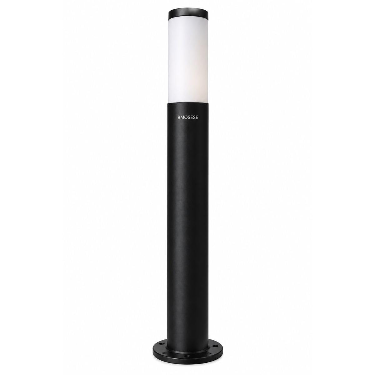 led bollard light outdoor ip65 waterproof | garden pathway lawn gate light | aluminum body | warm white 3000k | modern pillar light |(pack of 6)
