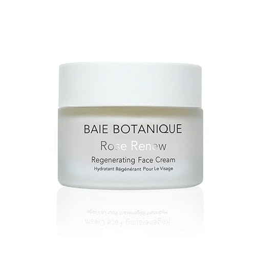 Baie Botanique Crema facial orgánica e hidratante facial natural – Crema antienvejecimiento para mujeres y hombres con agua de rosas, rosa mosqueta,