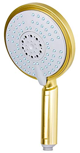 Sanlingo 155mm XXL Duschkopf 5Fach verstellbar in GOLD Cover