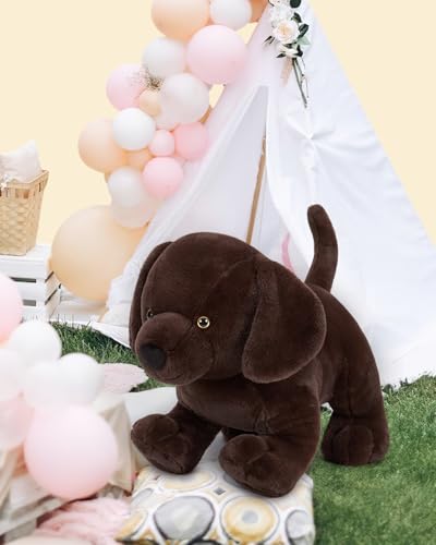 Image of MaoGoLan 24 inch Giant Chocolate Lab Stuffed Animal, Adorable and Cuddly Large Labrador Dog Plush,Stuffed Puppy Throw Pillow for Puppy Lover,Kids,Adults