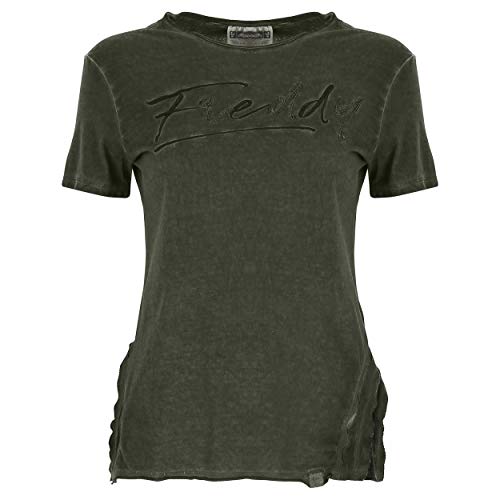 T-Shirt FREDDY à Manches Courtes Homme en Coton Coupe Droite