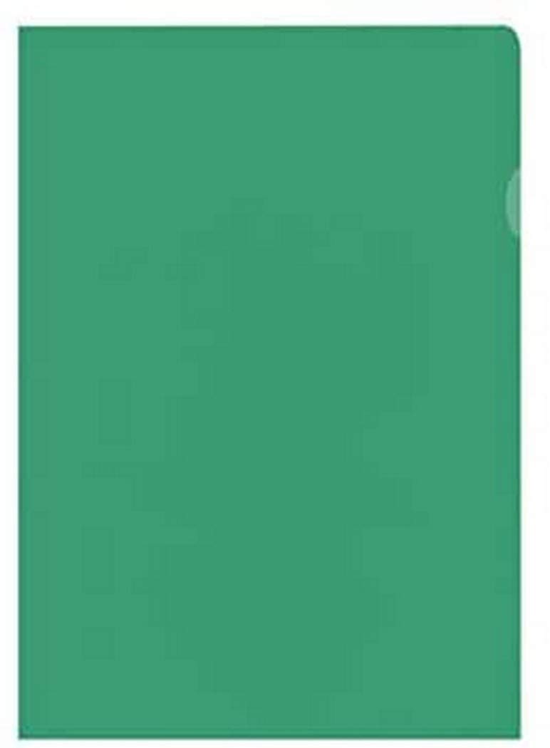 Kangaro Document Sleeve A4 PP 120 Micron Transparent Grained Green Pack of 10