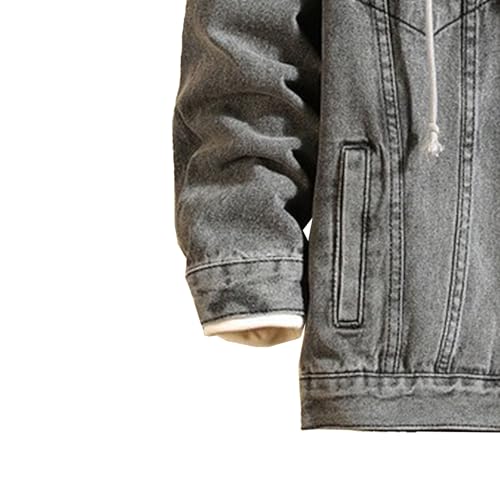Chaqueta denim para hombre Maiyifu-GJ forrada y cálida miniatura 5