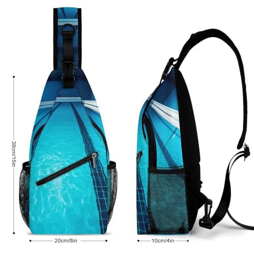 Mochila Sling Blanca para Senderismo y Uso Diario miniatura 2