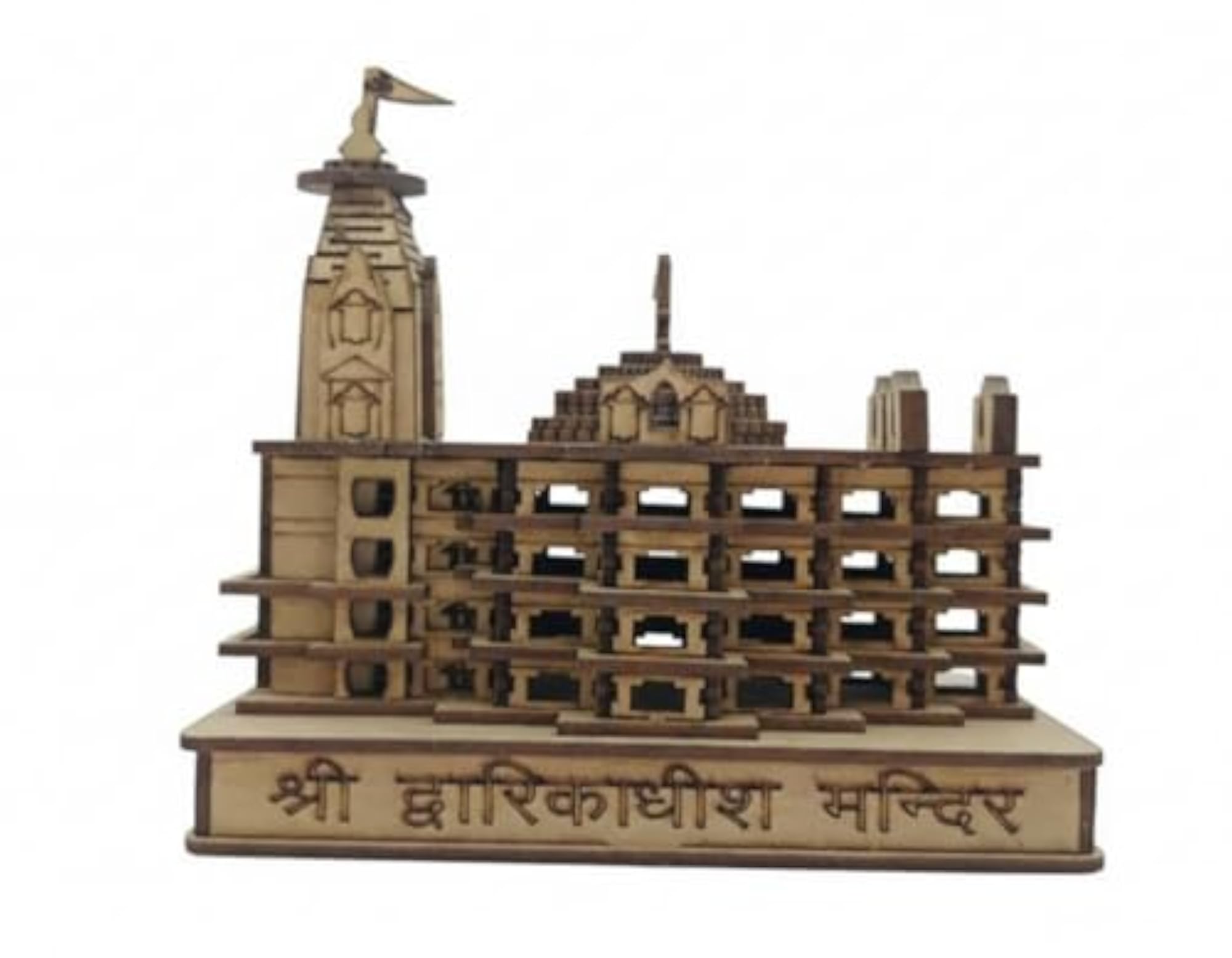 Shree Dwarikadheesh Temple 3D Wooden Model