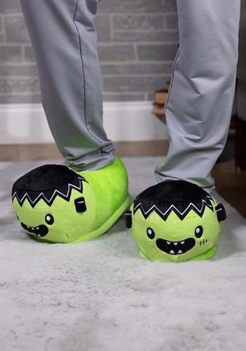 Fun Costumes Adult Green Frankenstein Slippers2