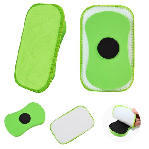 2 PCS Chalk Eraser - Dry Erase Board Cleaner Dust-Free Reusable for Blackboard Whiteboard Markers Classroom Home and Office
