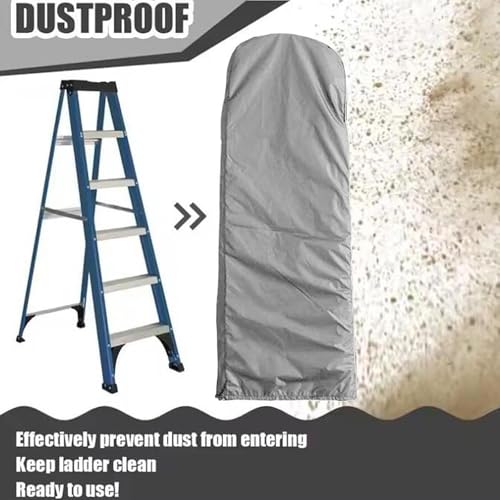 Image of Folding Ladder Cover Portable Stepladder Protector for Lawn Garden Farmhouse 50x174x6.5cm Gray | Home & Garden | Tools | Ladders
