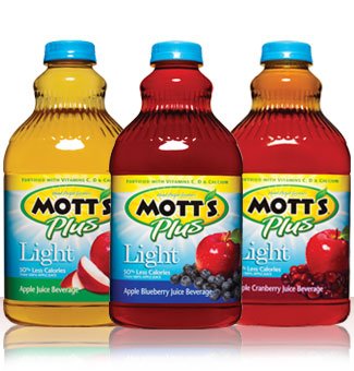 Motts Light Apple Juice, 64 Fluid Ounce Jug -- 8 per case.