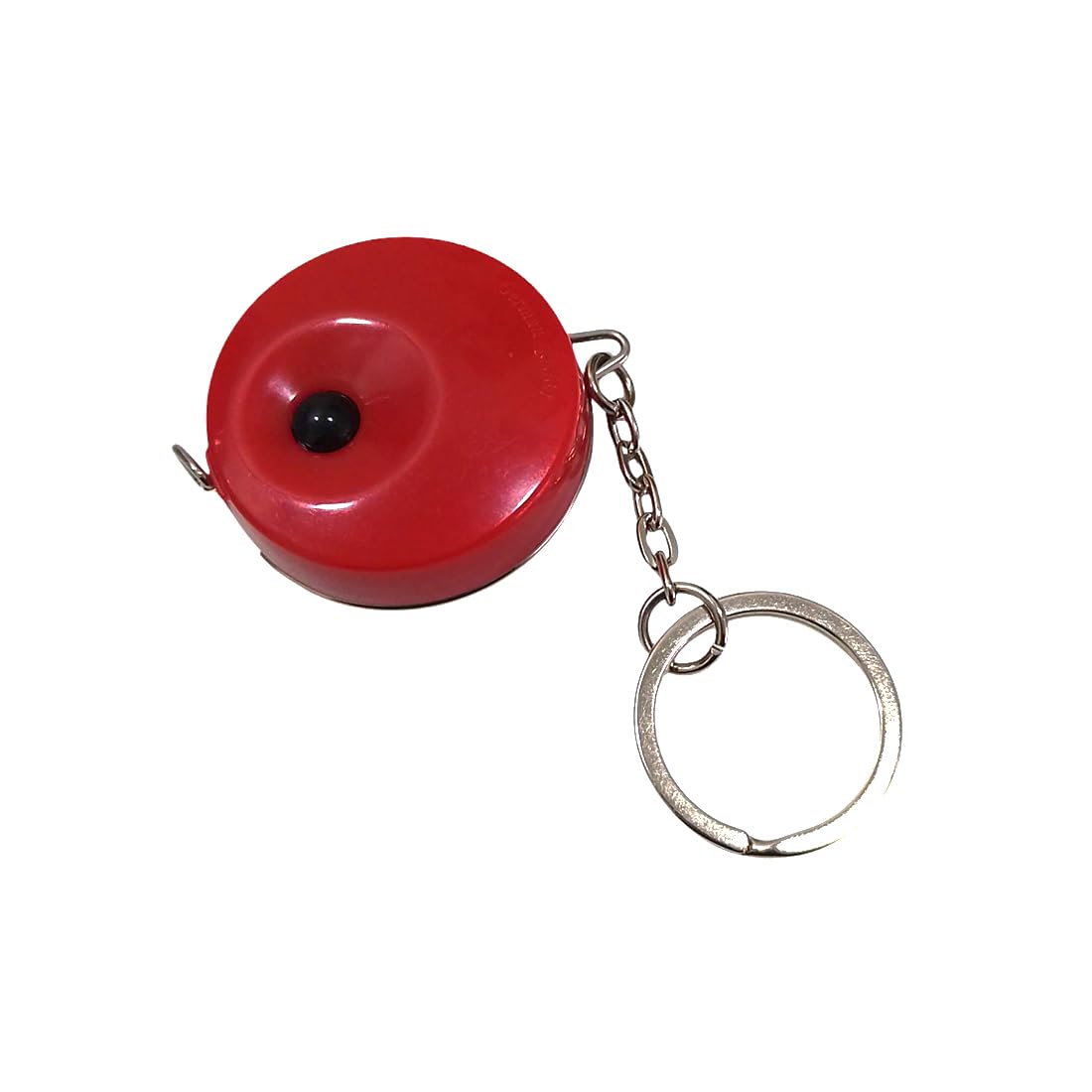 Cinta Métrica Retráctil con Llavero de 150 cm, Metro para Medir Telas, Cuerpo, Muebles, (1, rojo-148, modelo 1)