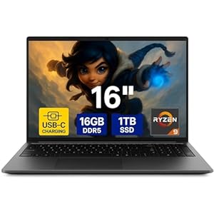 16 Zoll HighEnd Gaming Notebook Made in Germany mit 3 Jahren Garantie! Ryzen9 6900HX 16 Threads 4.9 GHz, Radeon RX 680M 8GB, 16 GB DDR5, 1TB, USB 3.0, WLAN, BT, Windows 11, MS Office #8123