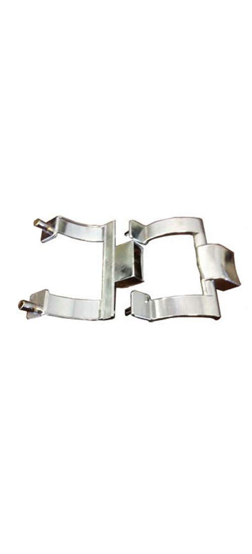 Gordon Glass Co. Chrome Shower Door Towel Bar Brackets Only, 2-1/4" Screw Holes