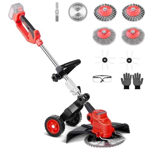 Akku Rasentrimmer Kompatibel mit Makita Akku, 800W 5-In-1...