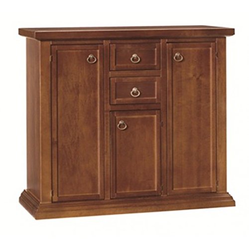 EsteaMobili - CREDENZA Legno Arte POVERA Colore Noce Scuro - 392