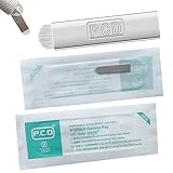 PCD U19 Microblading Needle Blades 30Pcs,Disposable Eyebrow Tattoo Needles for Permanent Makeup Machine Supplies Manual - 19 Pins U Shape