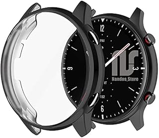 Case capa bumper NSmart de proteção compatíveis com Amazfit GTR 2 / GTR 2e (GTR 2, Preto)