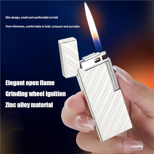 Encendedor de Gas Recargable con Llama Suave y Diseño Compacto 3