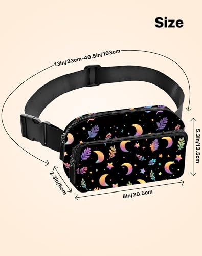 Image of Moon Fanny Pack for Women Belt Bag Fashion Everywhere Waist Pouch Lightweight Crossbody Bags with Adjustable Strap