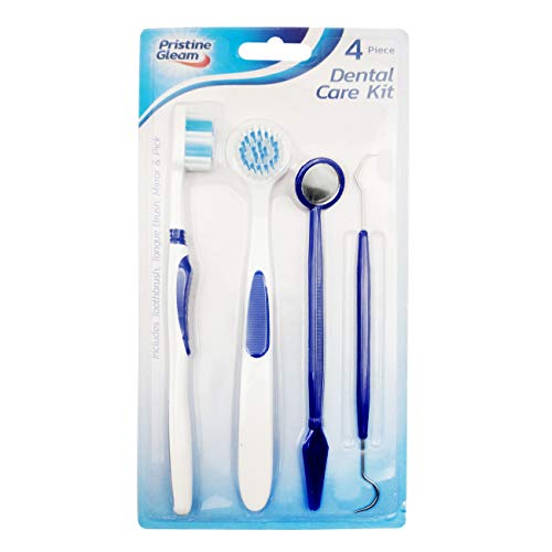 Dental Care Kit | Tooth Pick Brush Cleaner Plaque Mirror Teeth Stain Remover | Includes Dental Care Ebook