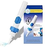 Ear Wax Removal, Ear Cleaner Vacuum Removal Kit,Soft and Comfortable Ear Suction Wax Remover Low Noise Electric Vacuum for Adults and Children,Includes 2 Silicone Replacement Heads-Sky Blue