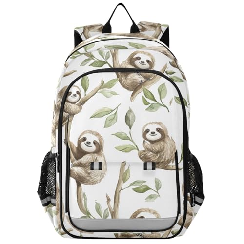 Sac à dos pour ordinateur portable enfants motif paresseux pour le lycée