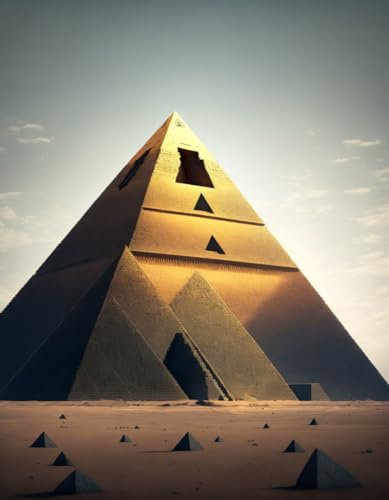Pyramide mystérieuse en art mural pour une ambiance zen chez soi