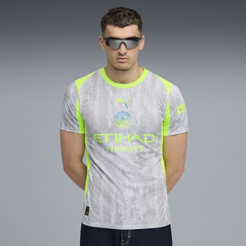 PUMA Manchester City FC Men's 3rd Jersey 25/26, Blue (Cool Weather x Pro Green), xs