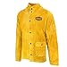 IRONCAT 7005 Heat Resistant Split Cowhide Leather Jacket - XX-Large, Kevlar Thread Stitched Welding Jacket in Golden Yellow. Welding Gears
