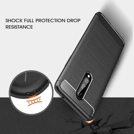 Image of Hybrid Carbon Fiber Back Case for OnePlus 8 (Black)