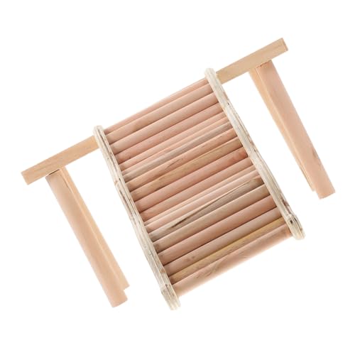 Hohopeti 木製ハムスターケージ用プラットフォーム ハムスター モルモット ラット用 爬登 遊び 休息 拡張 台 スロープ おもちゃ