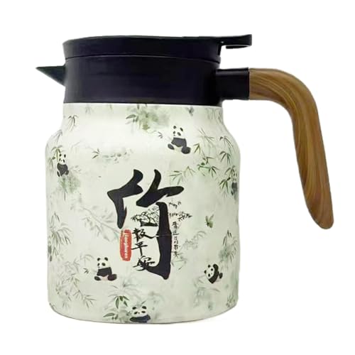 térmica – Jarras de café aisladas con patrón floral retro – Jarras de bebidas de 33.8 onzas con infusor de té y colador para fiestas de Navidad y Año Nuevo